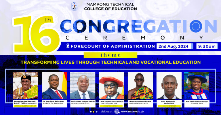 Graduation of 2023 Class of Students – Mampong Technical College of Education.