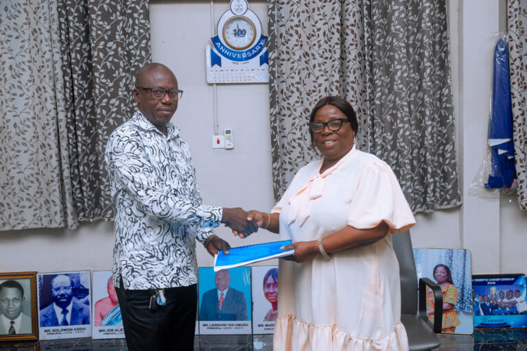 HANDING OVER CEREMONY: PRINCIPAL OF MAMPONG TECHNICAL COLLEGE OF EDUCATION MAMPONG, ASHANTI  